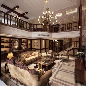 180平米跃层户型混搭风格家装设计赏析——温州齐装网装修效果图